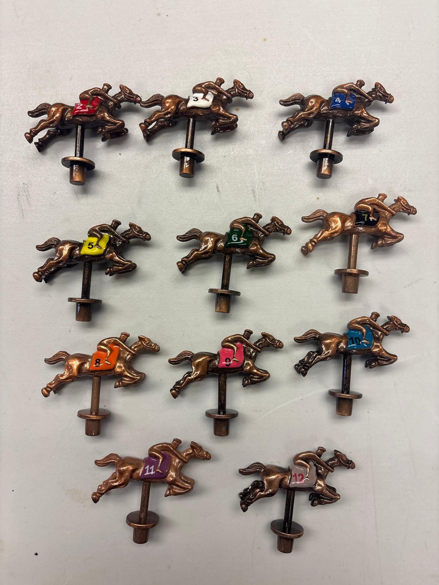 XL Horse Race Party Game Heavy Duty Metal Numbered 2 To 12
