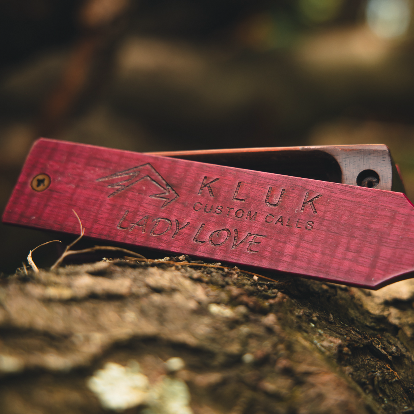 Lady Love Walnut Box Call With Purple Heart Lid Turkey Call