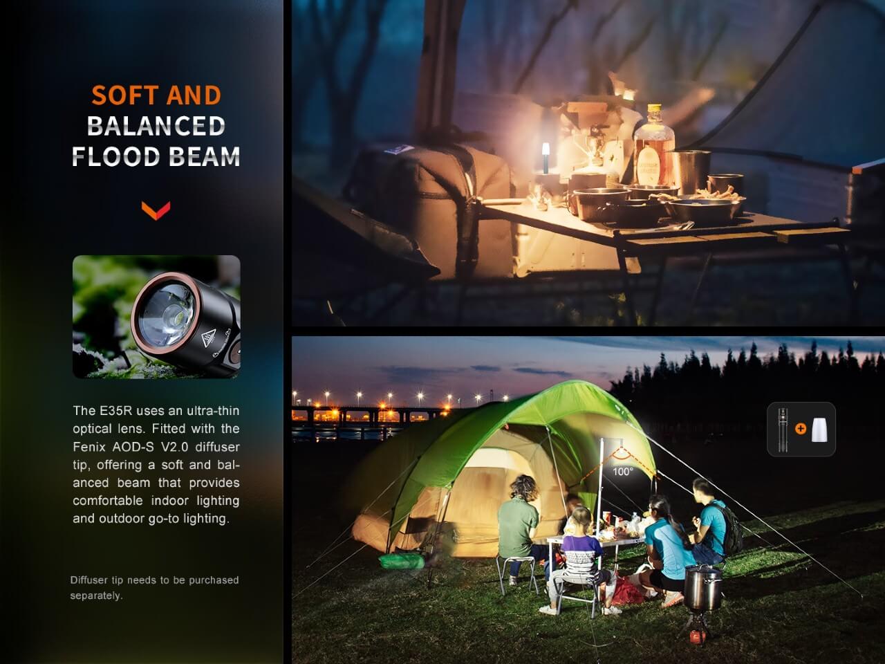 Fenix E35R High Performance Rechargeable LED Flashlight