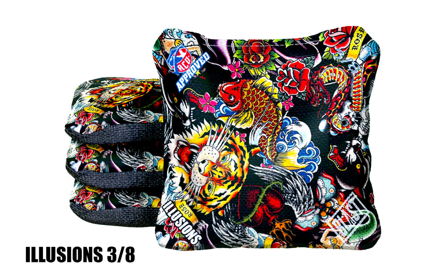 Tattoo Flash Cornhole Bags All Series Speeds ACO Stamped