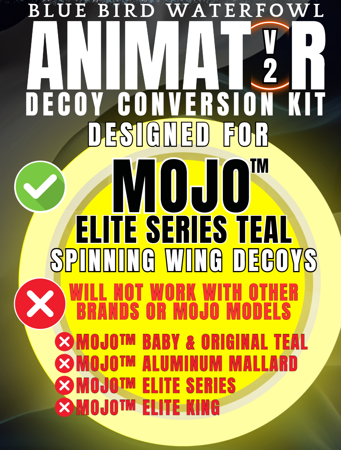Animator V2 Upgrade for Mojo Elite Teal GWT and BWT