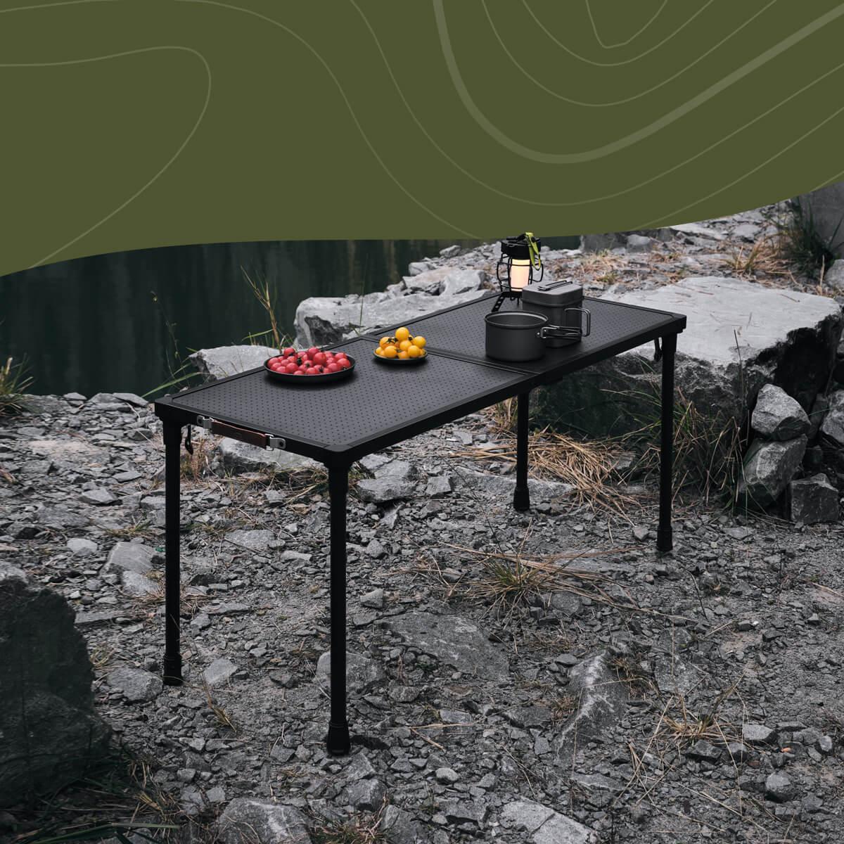 MTS X Outdoor Folding Table All Aluminum Portable Desk