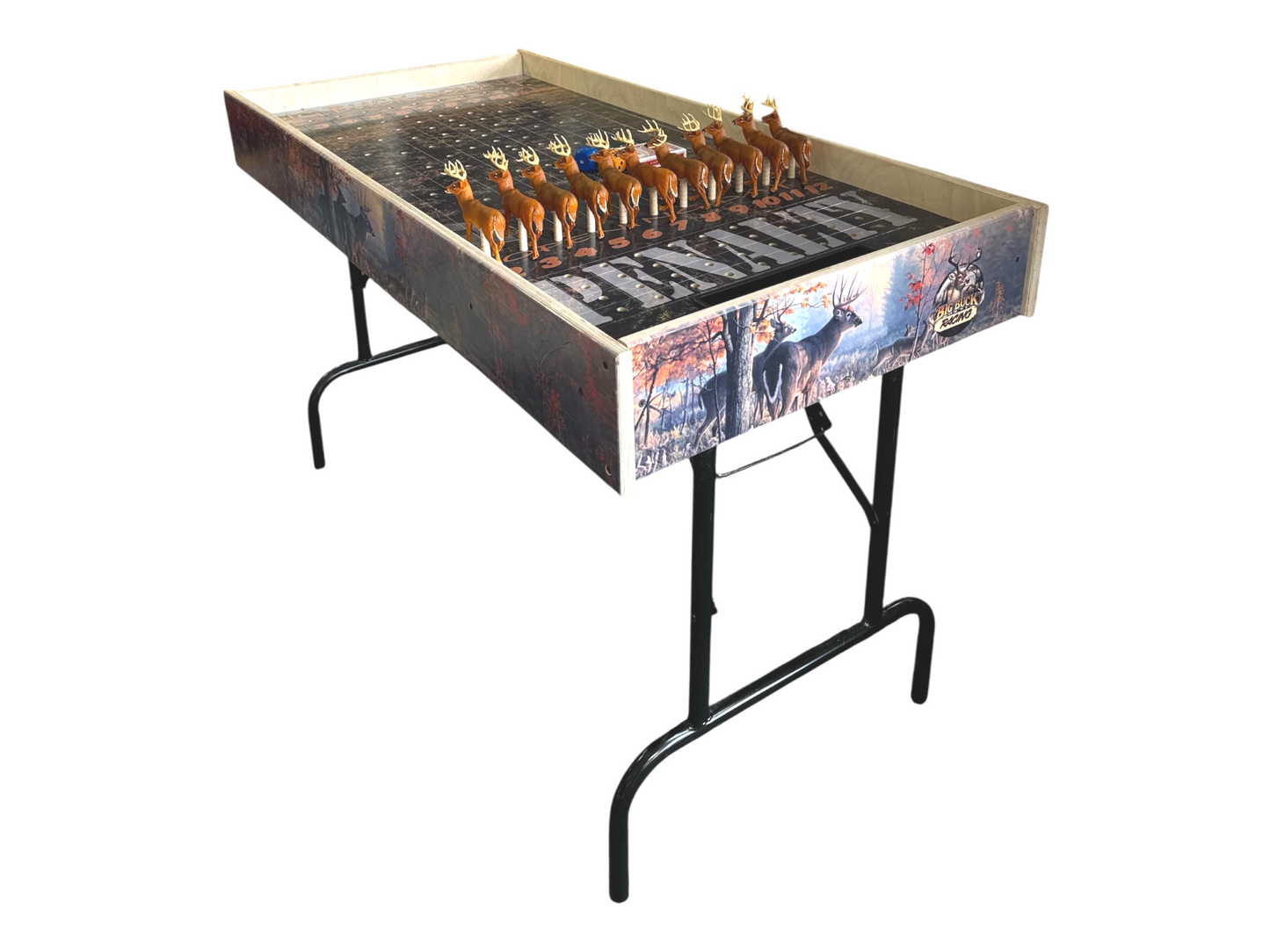 Big Buck Downs Jumbo Horse Table Game With Chip Pot