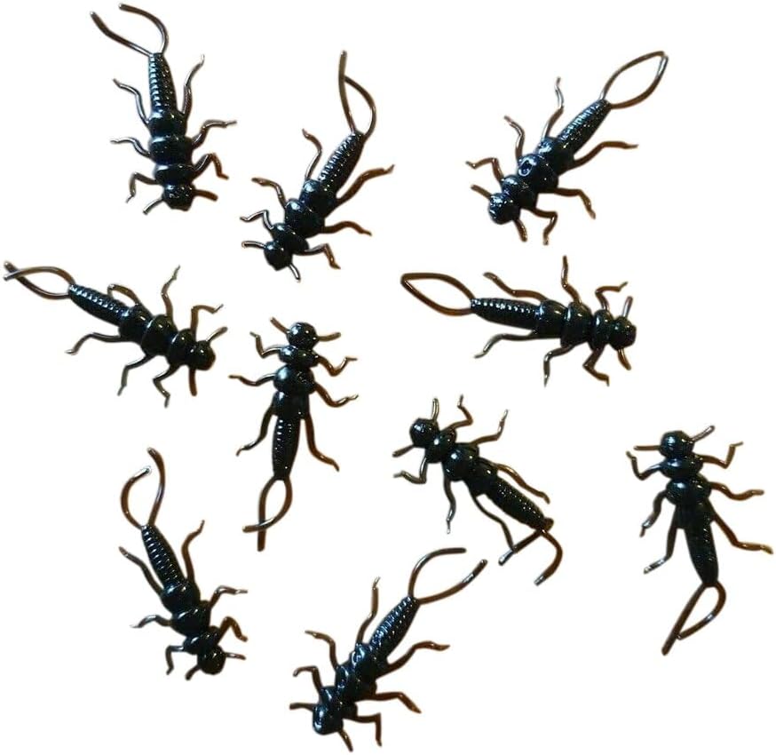 Custom 1.375 Inch Soft Stonefly Nymph Lures For Trout