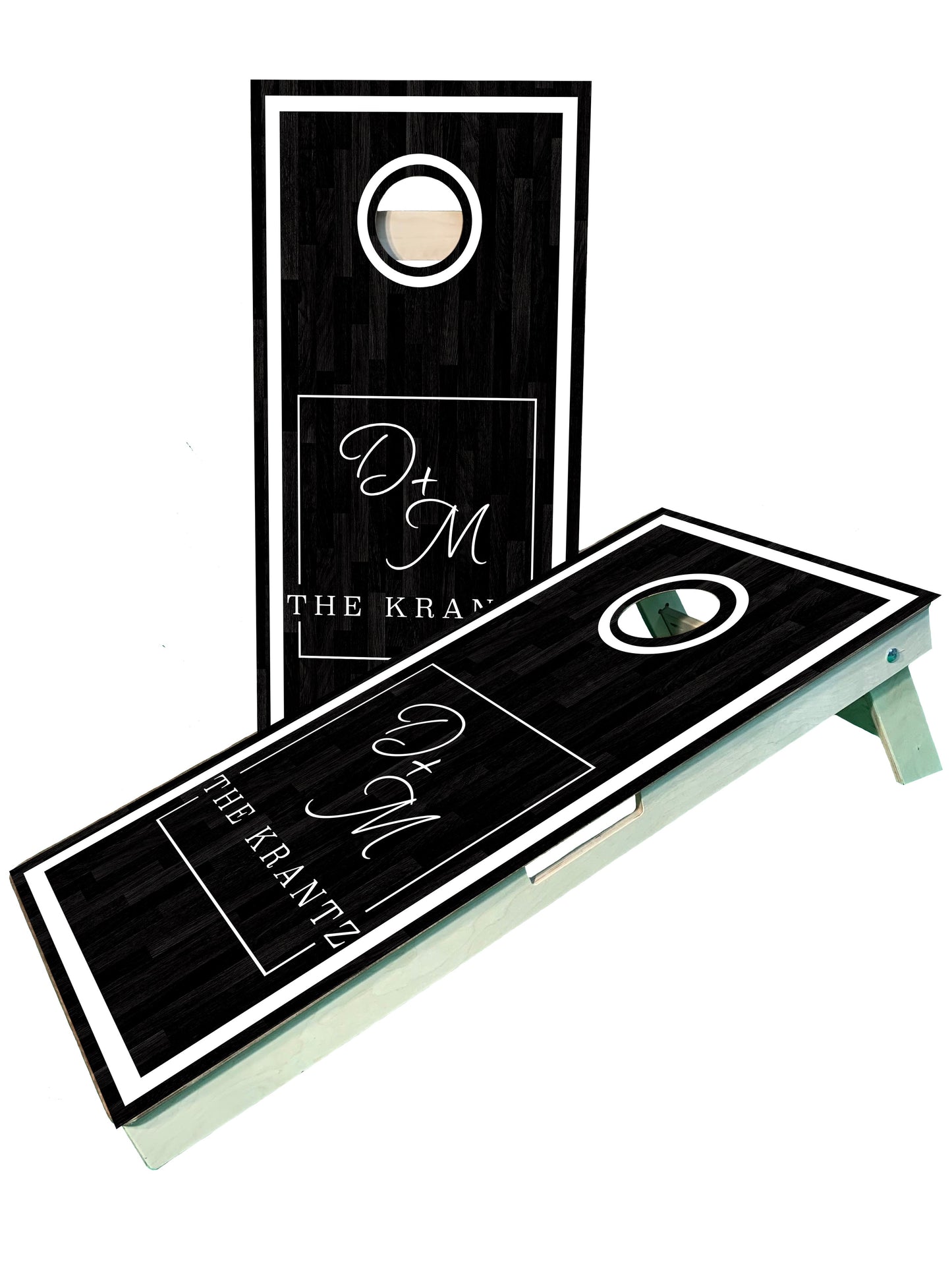 Personalized Wedding Cornhole Boards Last Name Initials