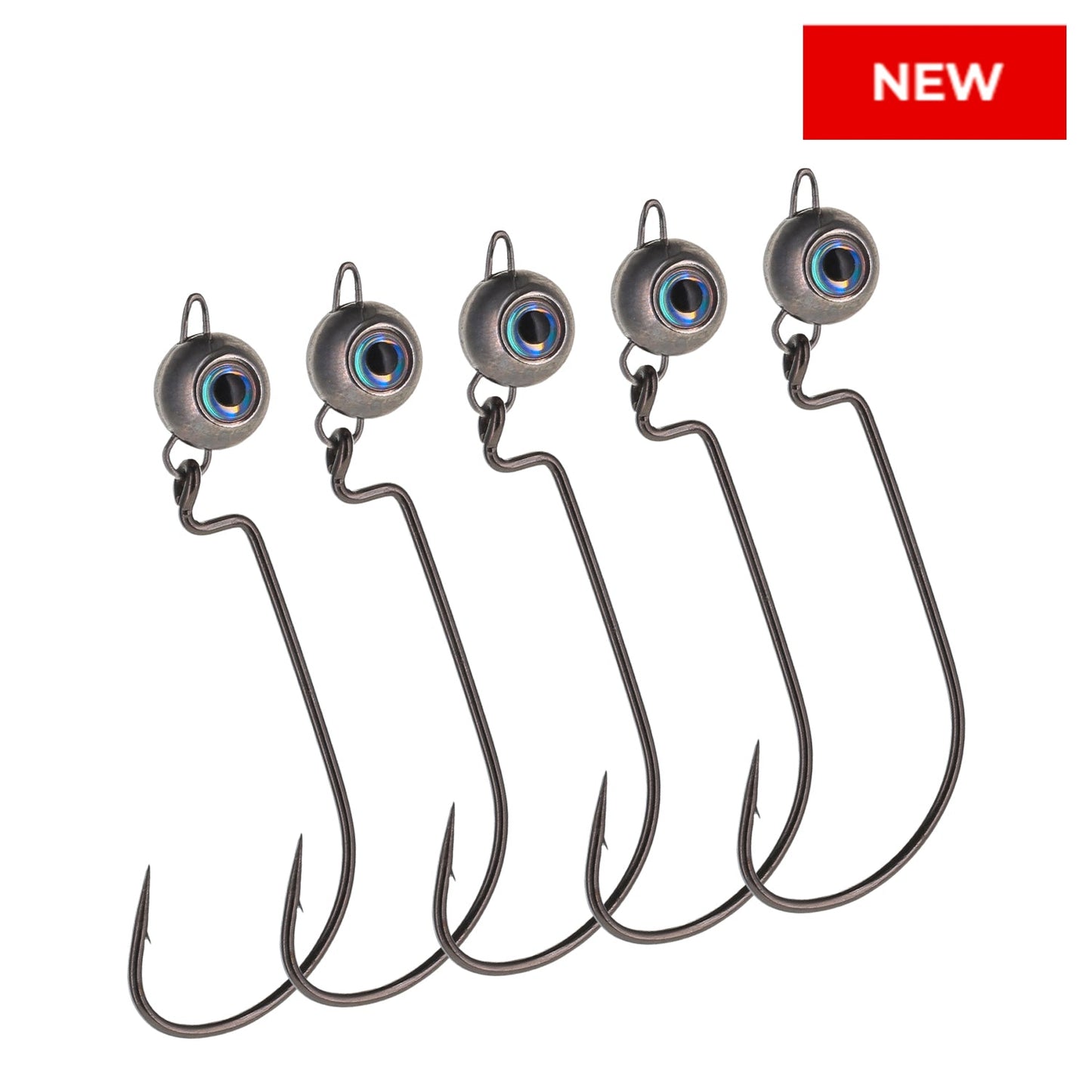Reaction Tackle Tungsten Free Swing Jig Head 5 Pack Eye