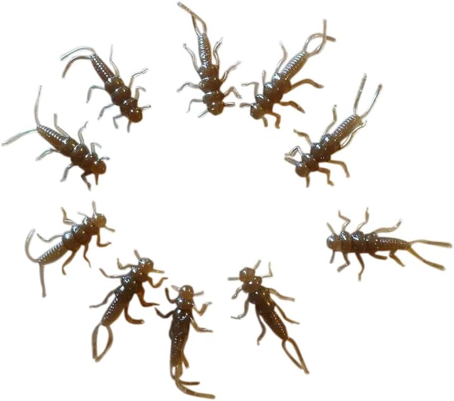Custom 1.375 Inch Soft Stonefly Nymph Lures For Trout