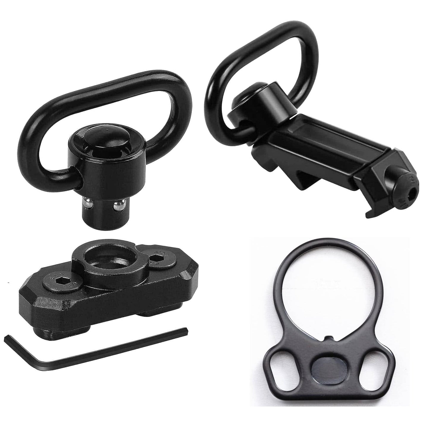 QD Sling Mounts For MLOK And Picatinny Rails Front And Rear