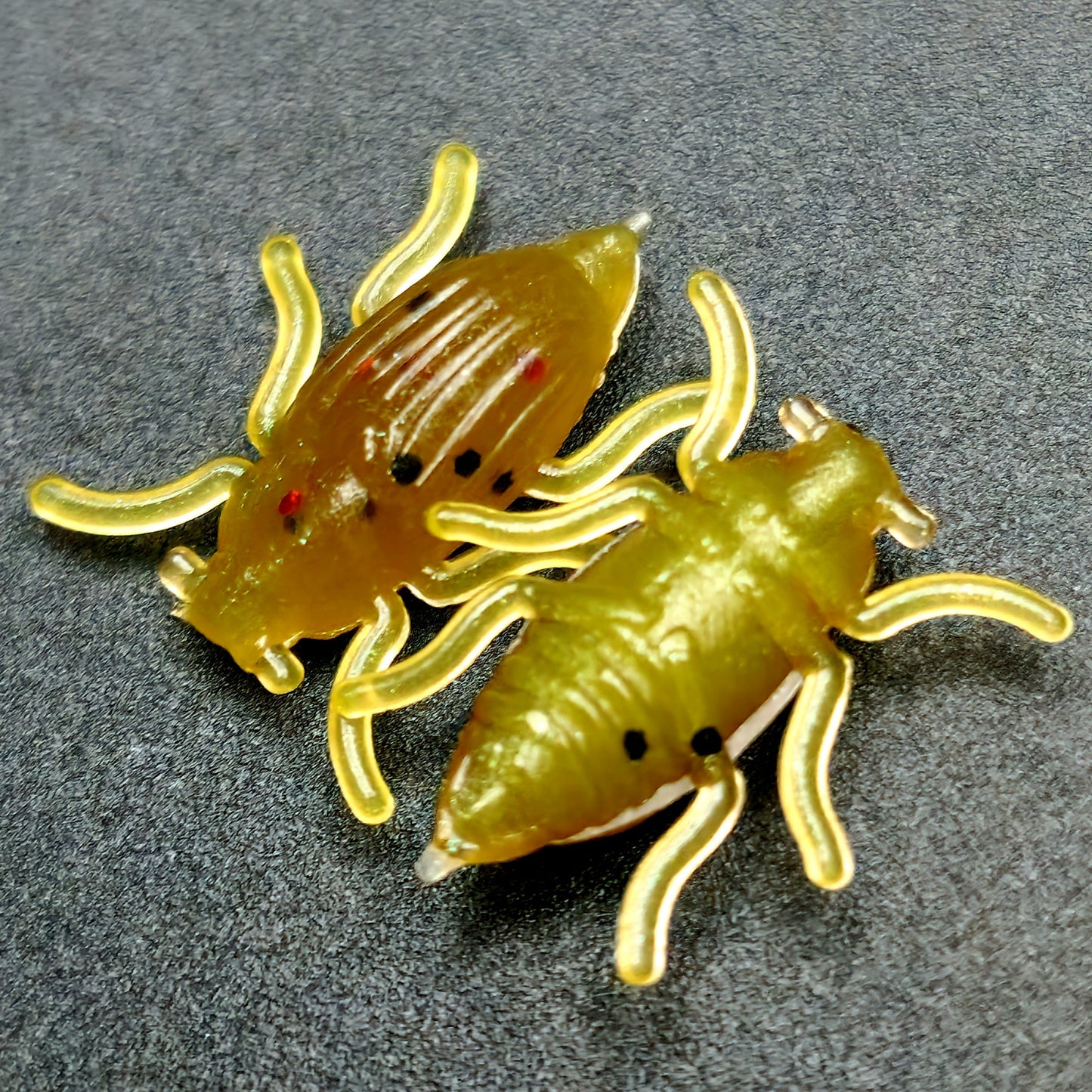 Toe Biter Micro Beetle Lure Half Inch Floating Soft Plastic