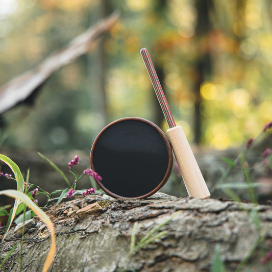 Walnut Aluminum Pot Call With Dymondwood Striker Turkey