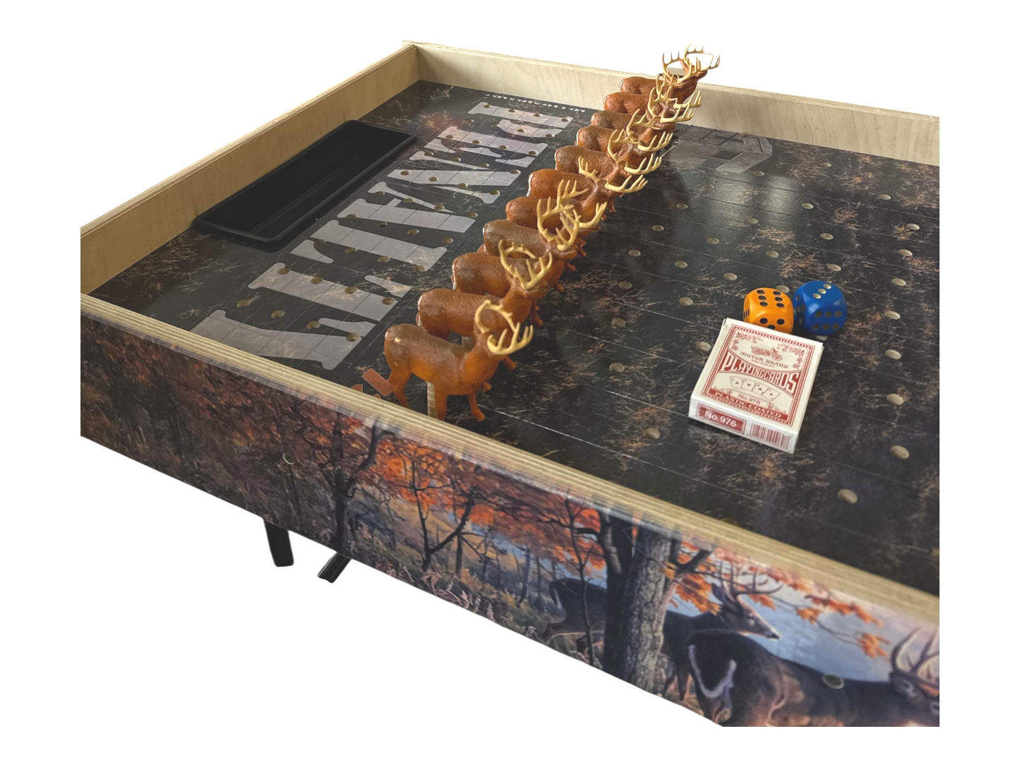 Big Buck Downs Jumbo Horse Table Game With Chip Pot