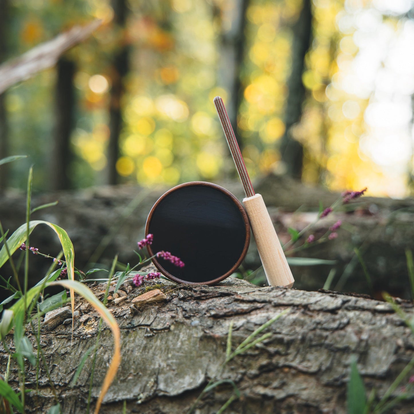 Walnut Aluminum Pot Call With Dymondwood Striker Turkey