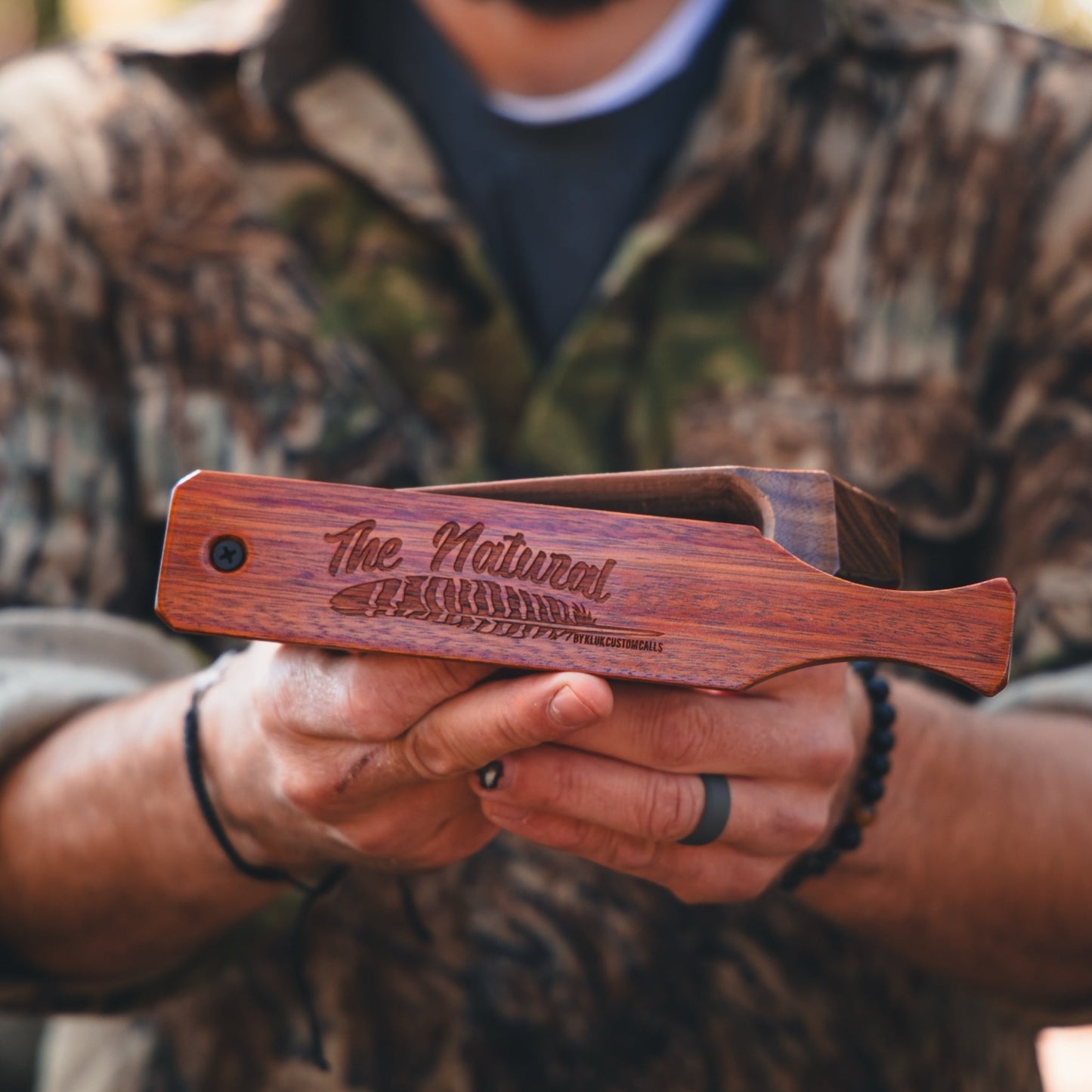 The Natural Box Call Walnut Box With Bloodwood Lid Premium