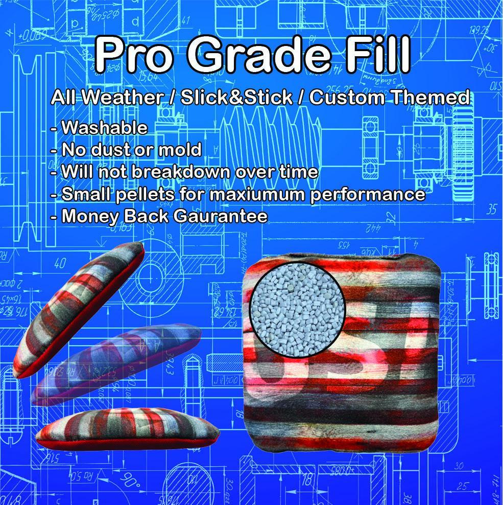 Brown and Blue Striped Cornhole Boards Baltic Birch Outdoor