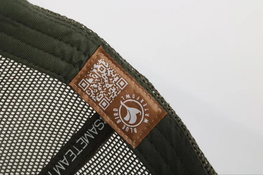 Blue Bird Waterfowl Hat With Custom Stitching And Logos