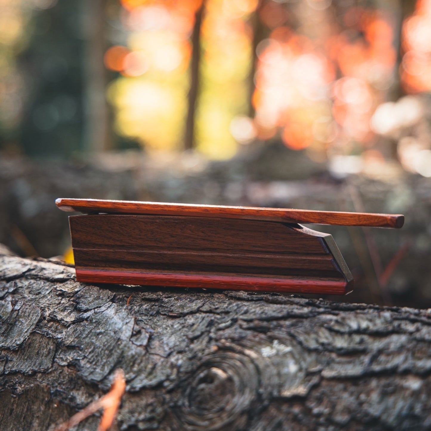 The Natural Box Call Walnut Box With Bloodwood Lid Premium