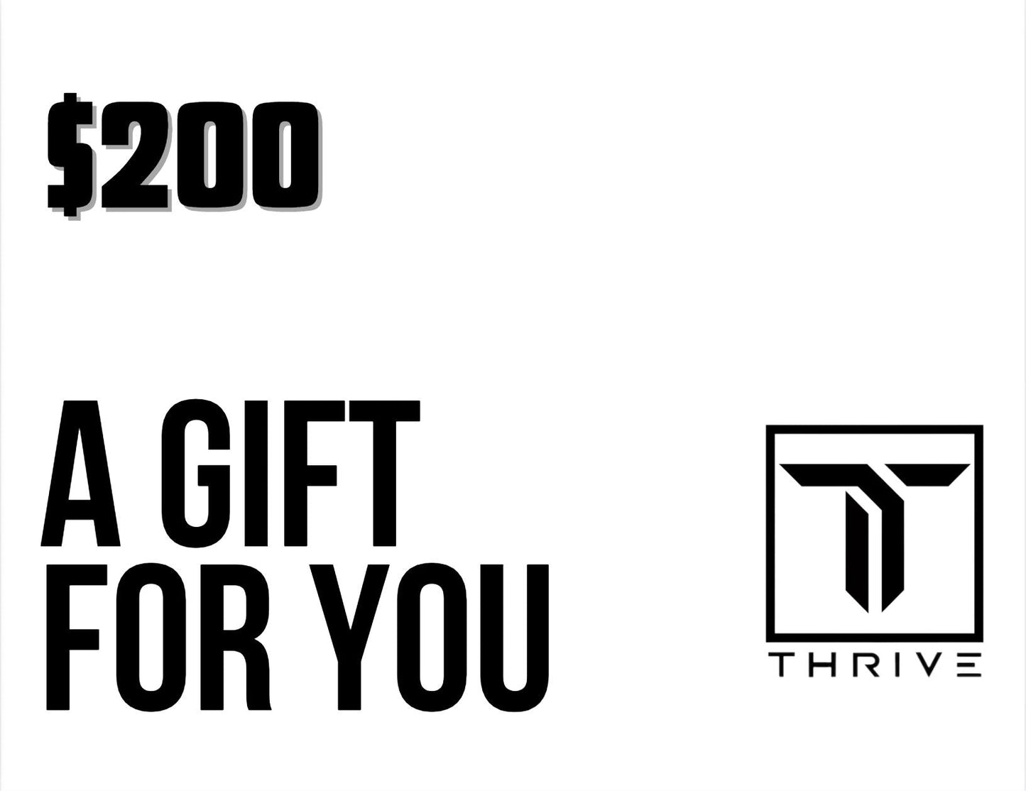 Thrive Pickleball Digital Gift Card Instant Email Delivery