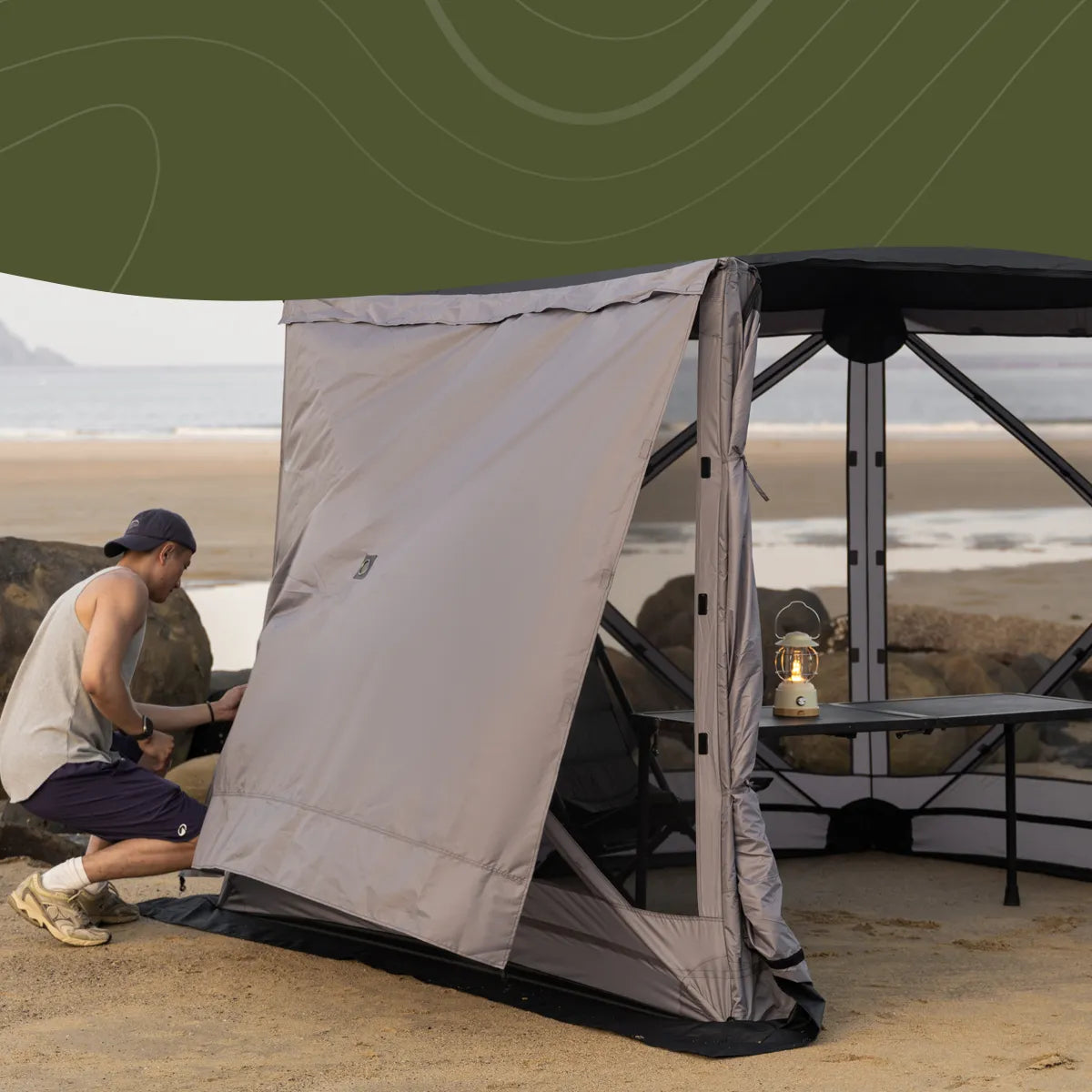 Wild Land Hub Screen House 400 XL Wind Panel Weatherproof