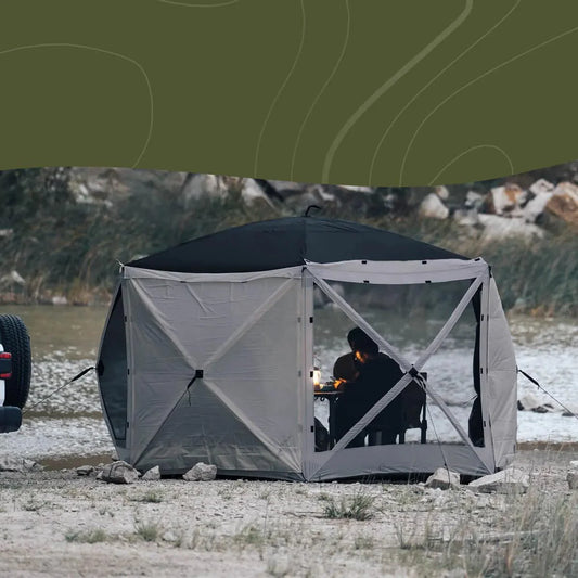 Wild Land Six Sided Hub Screen Shelter 600 Pop Up Gazebo