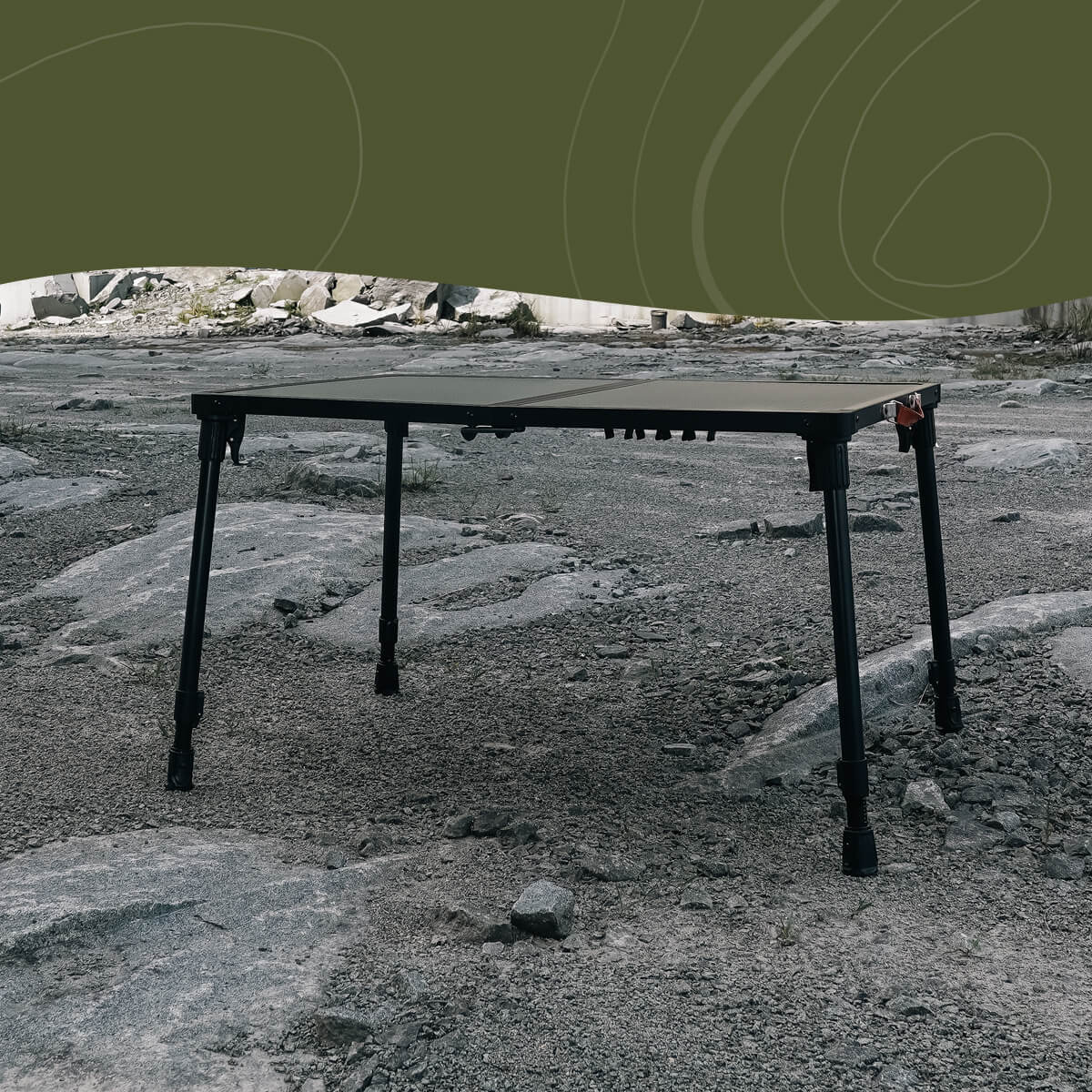 MTS C Camping Table Aluminum Foldable Lightweight Outdoor