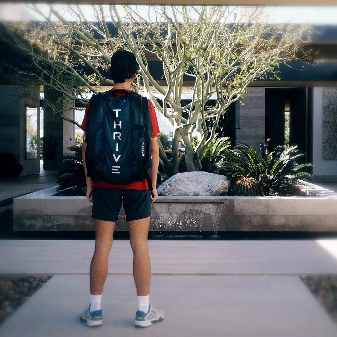 Elite Pro Tour Pickleball Bag With Shoe Bag Black Vegan