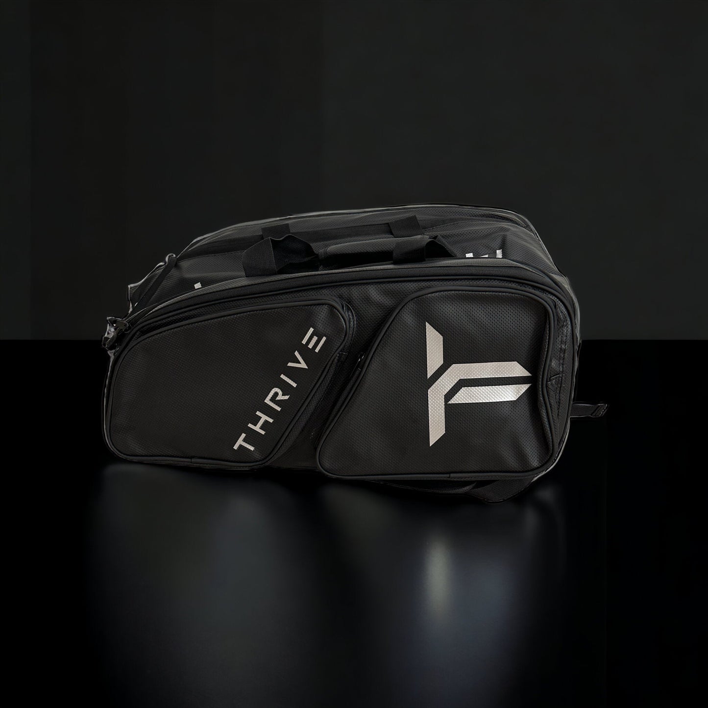 Elite Pro Tour Pickleball Bag With Shoe Bag Black Vegan