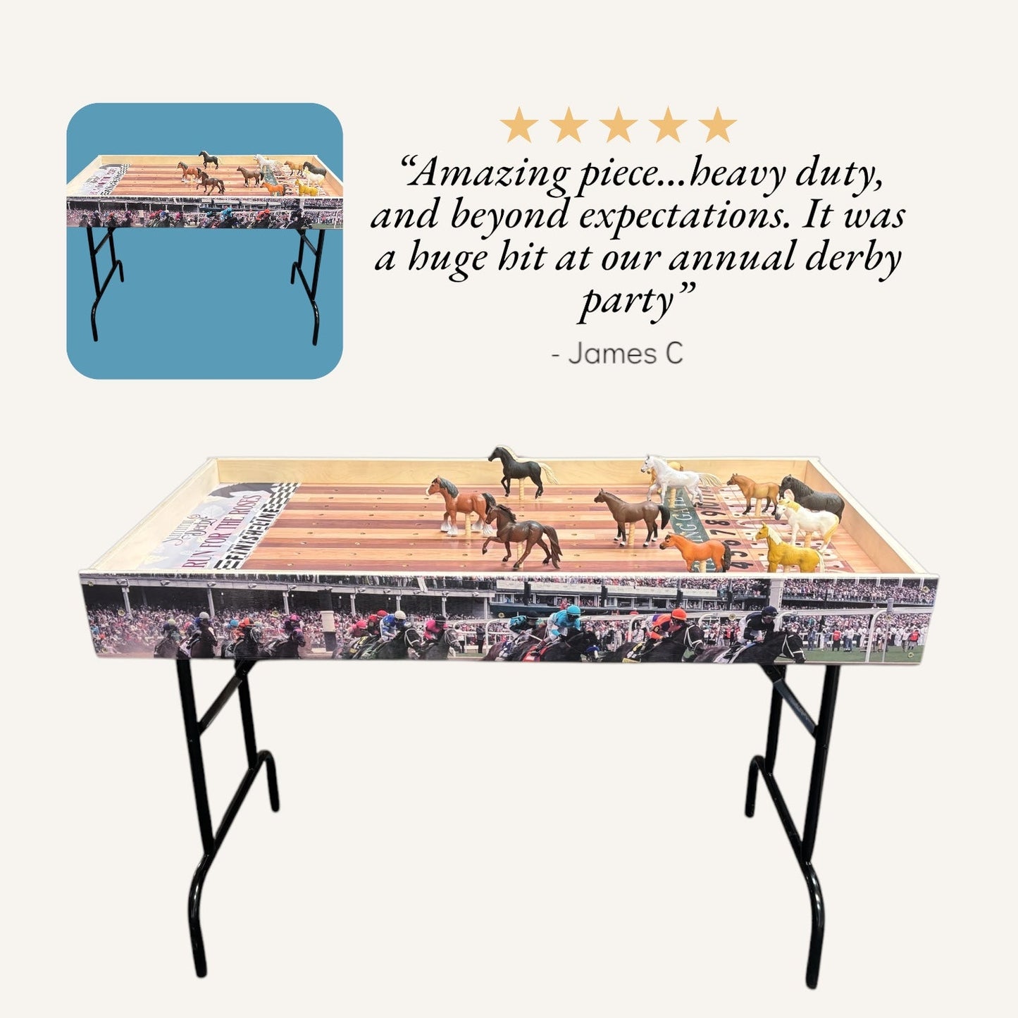 Less Than Perfect Jumbo Horse Game With Printed Rails