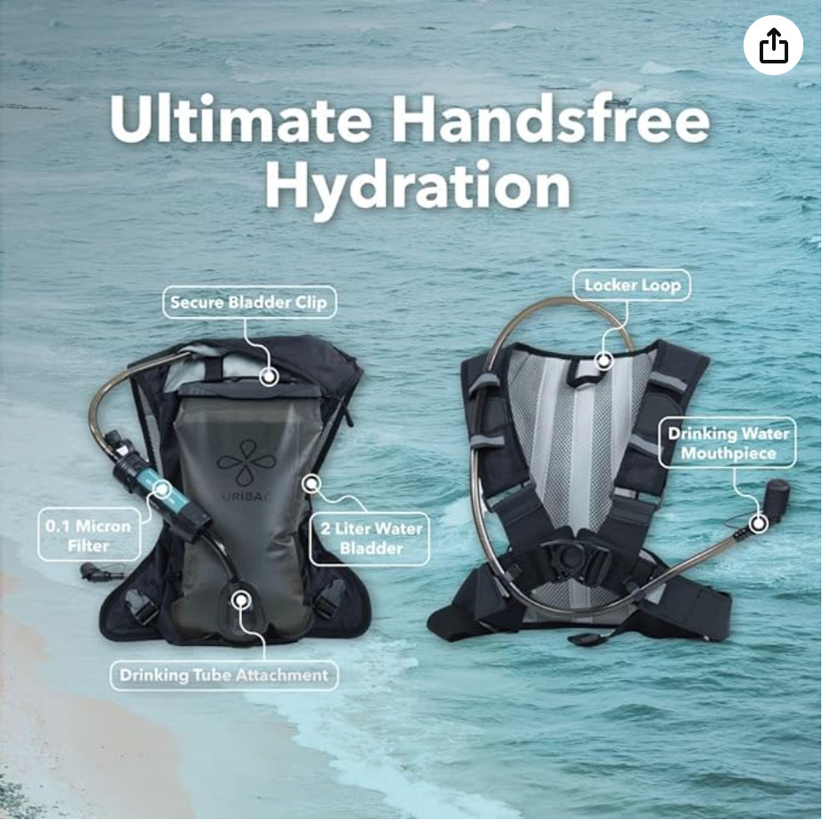 Puribag Adventure Pack Hydration Backpack 2L Filter Kit