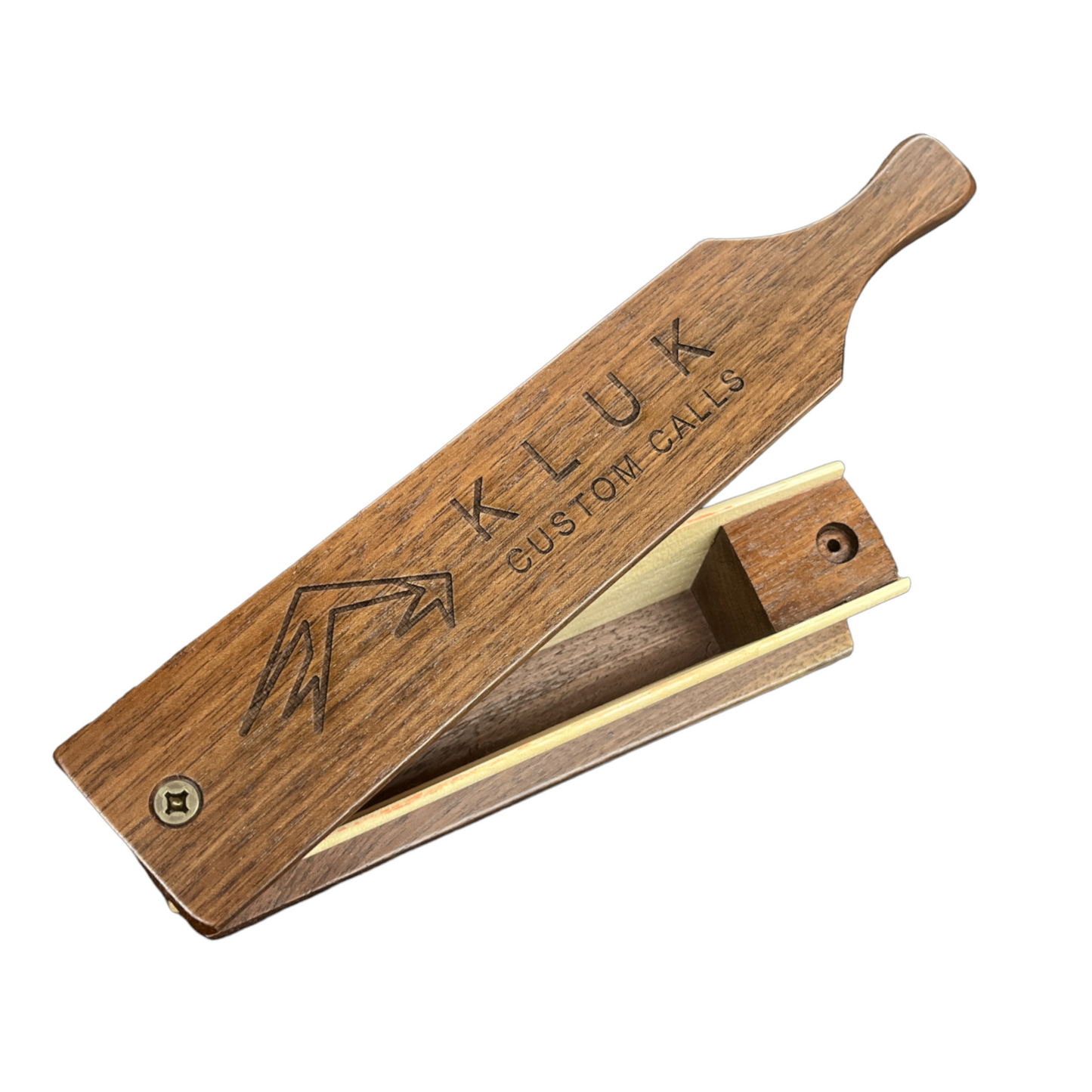 Walnut and Poplar Box Call for Turkey Realistic Hen Yelp