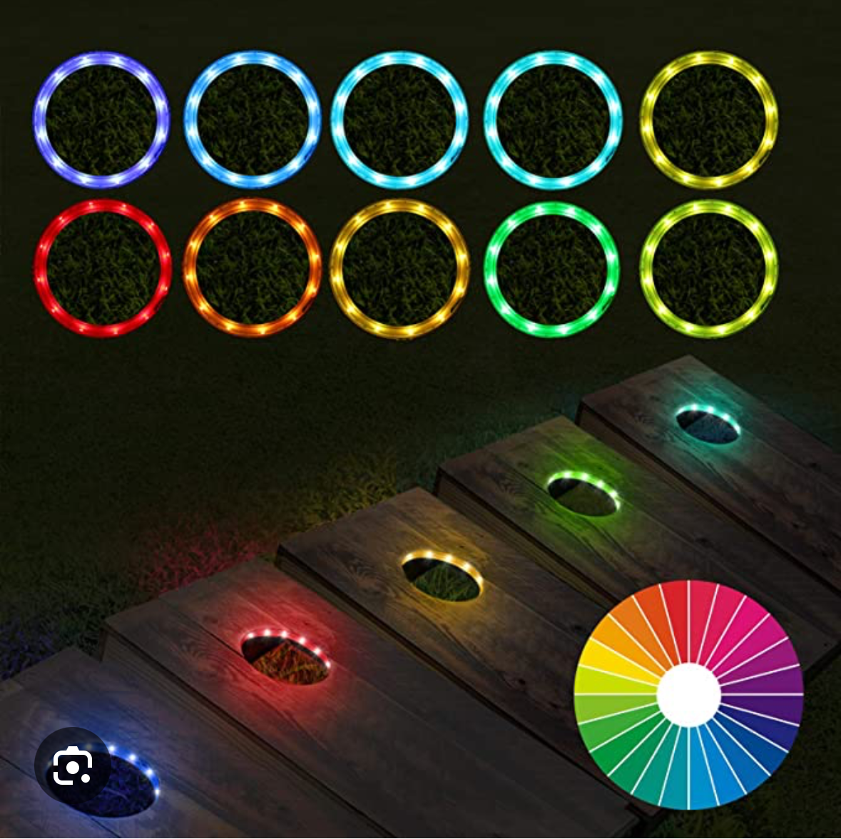 Multi Color Neon Striped Cornhole Boards Baltic Birch