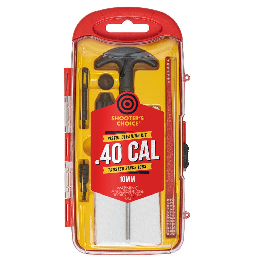 Pistol Caliber Cleaning Kit With Aluminum Rod Components