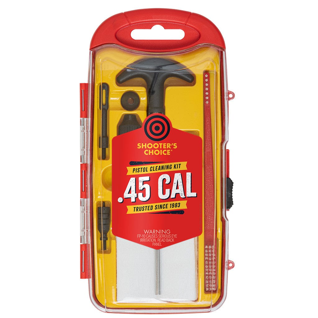 Pistol Caliber Cleaning Kit With Aluminum Rod Components