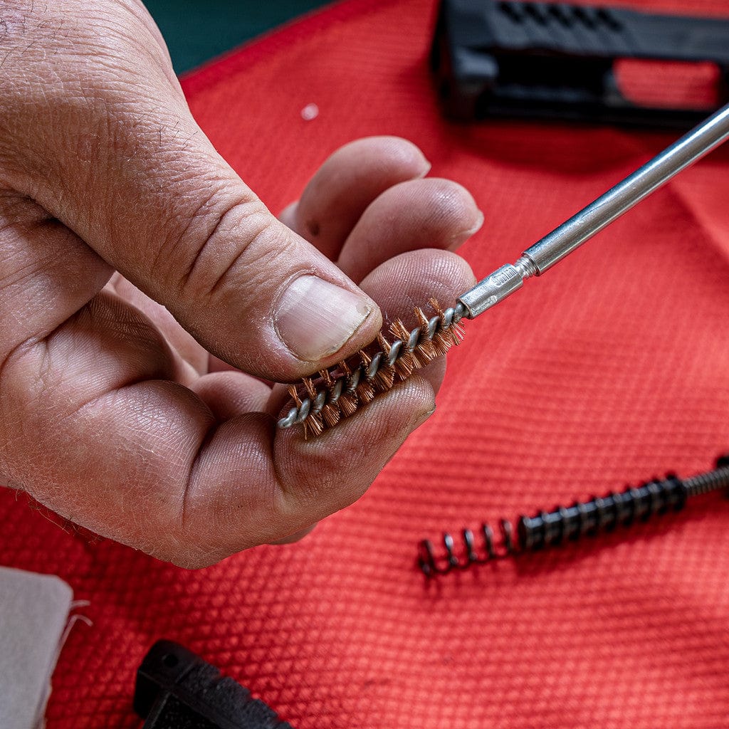Pistol Caliber Cleaning Kit With Aluminum Rod Components