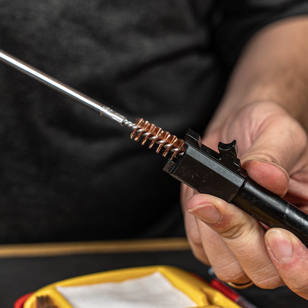 Pistol Caliber Cleaning Kit With Aluminum Rod Components