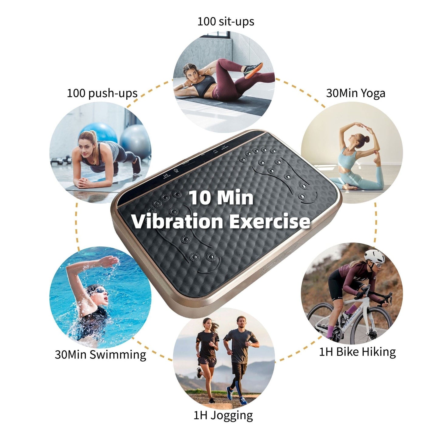 Vibration Plate Exercise Machine Whole Body Fitness
