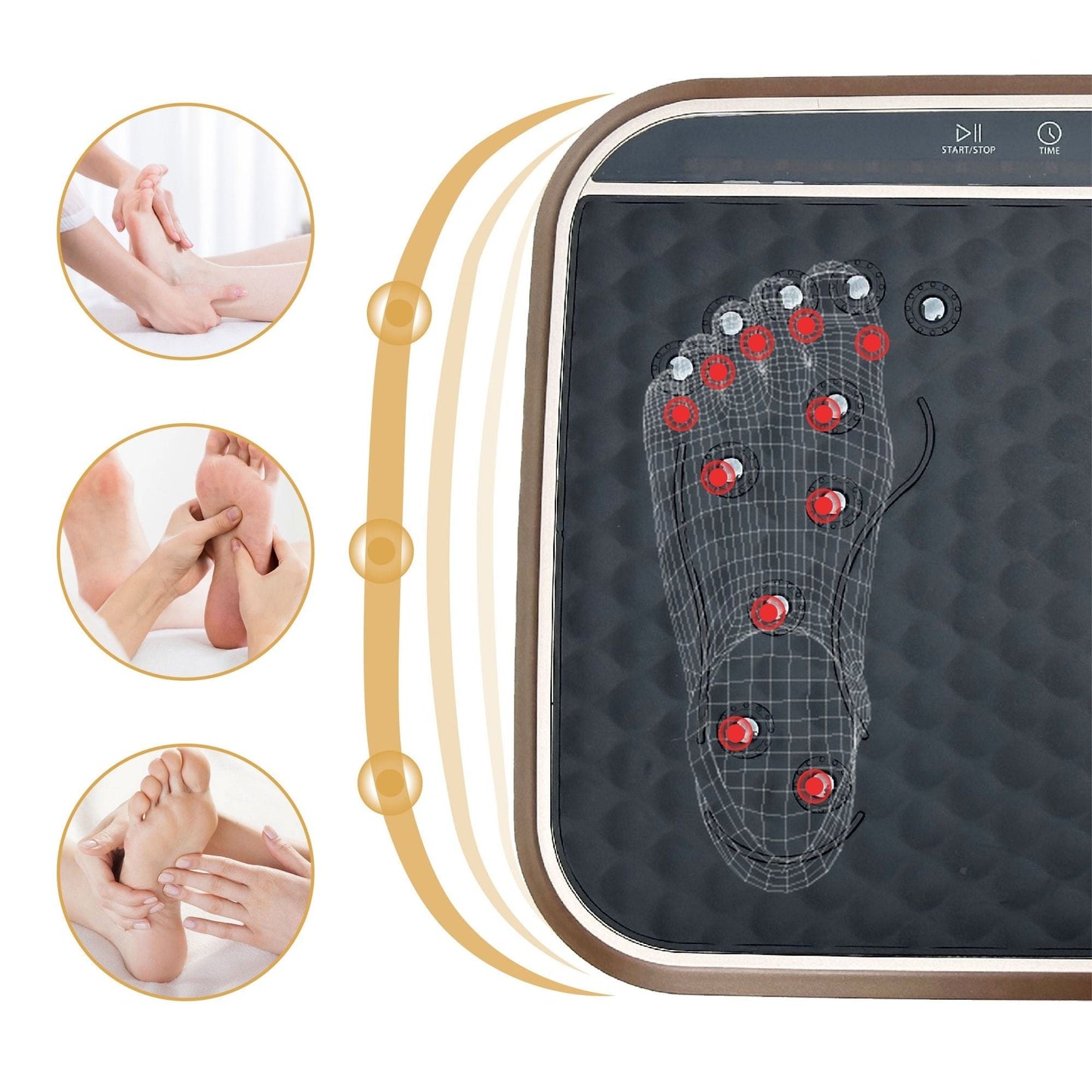 Vibration Plate Exercise Machine Whole Body Fitness