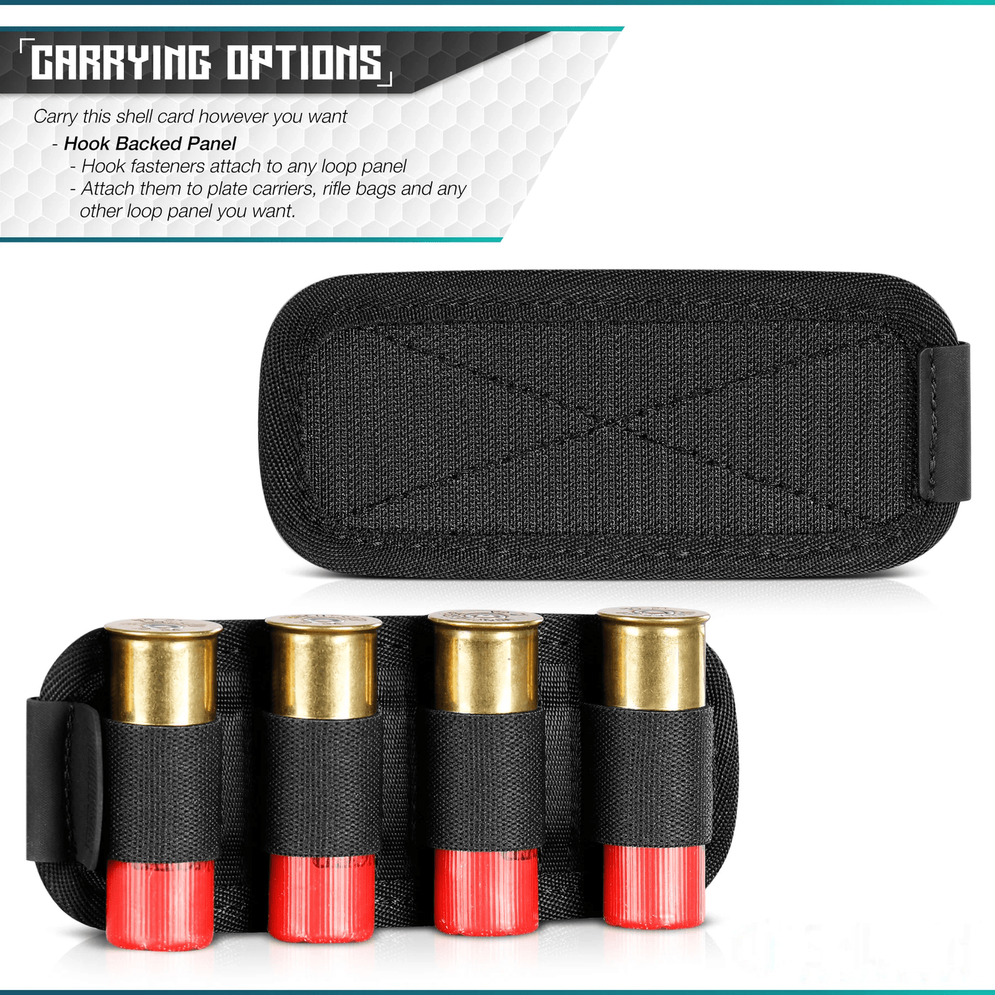 12 Gauge Shotgun Shell Cards With Hook Backing 2 Pack