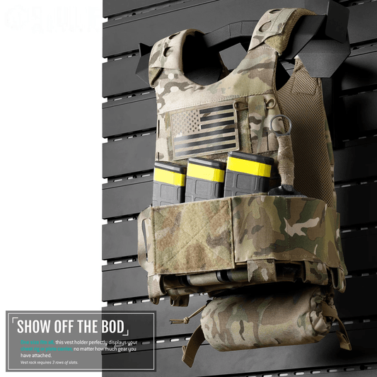 Wall Rack System Armor Rack Heavy Duty Armor Hanger 40 LB