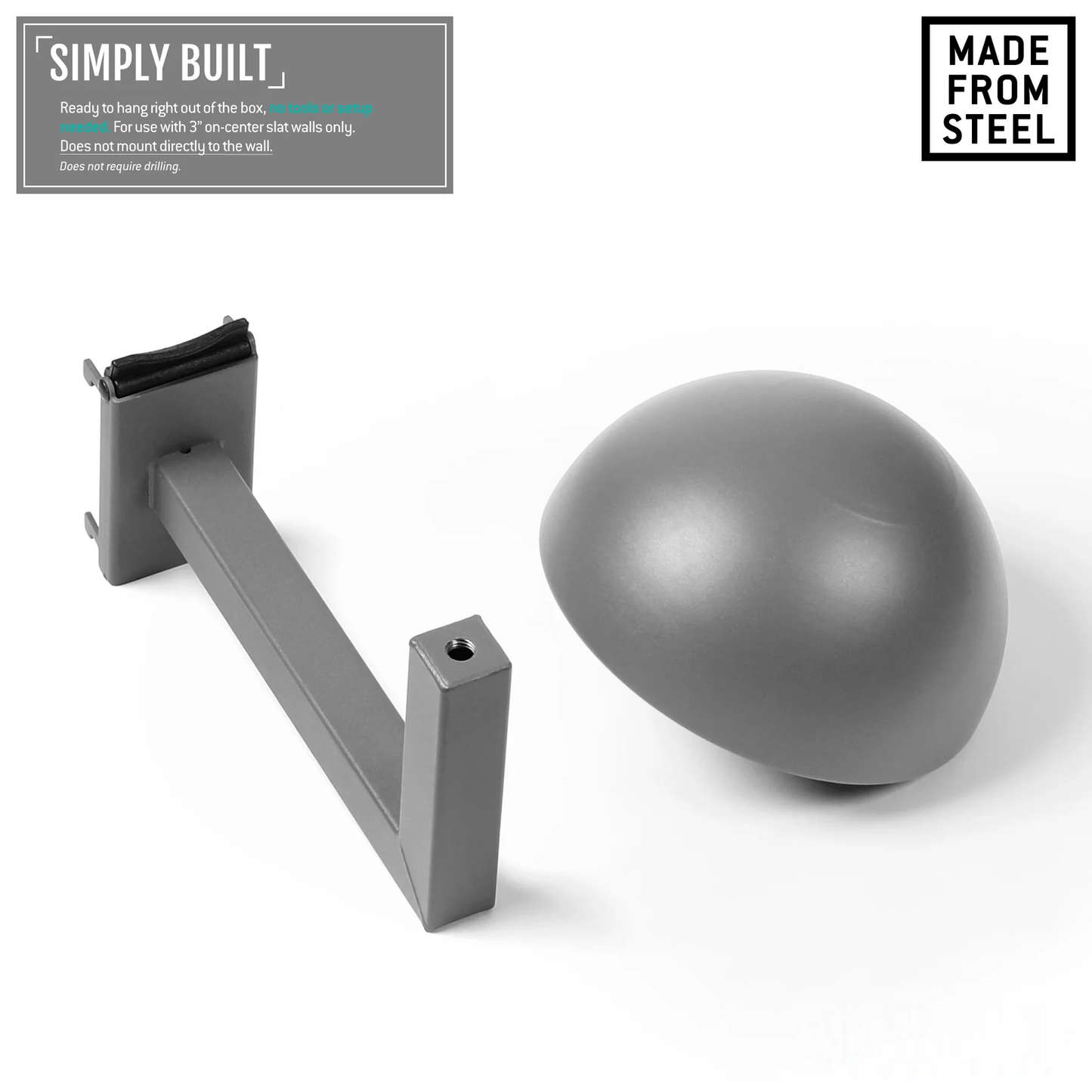 Wall Rack System Helmet Rack Steel Heavy Duty Wall Mount