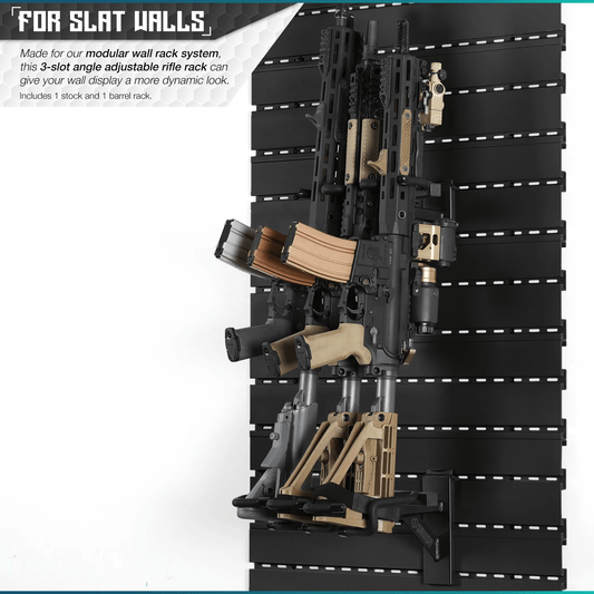 Wall Rack System Angle Adjustable Rifle Wall Rack Pro