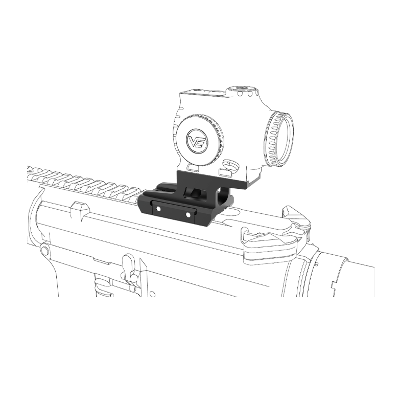 Cantilever Riser Mount for Paragon 4x24 CPS T1 and T2