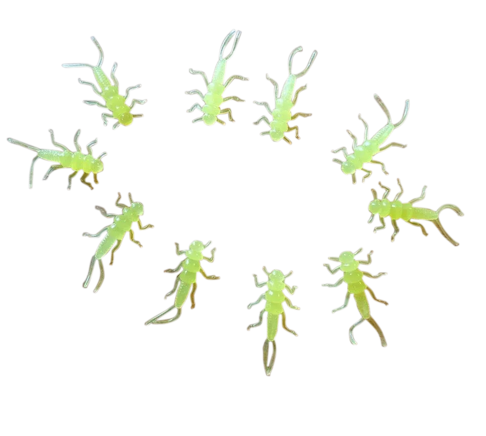 Custom 1.375 Inch Soft Stonefly Nymph Lures For Trout